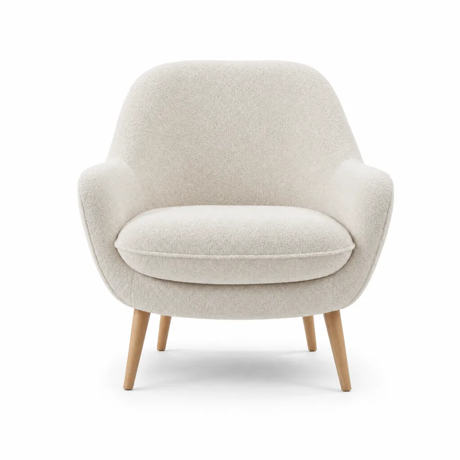 Boucle accent chair
